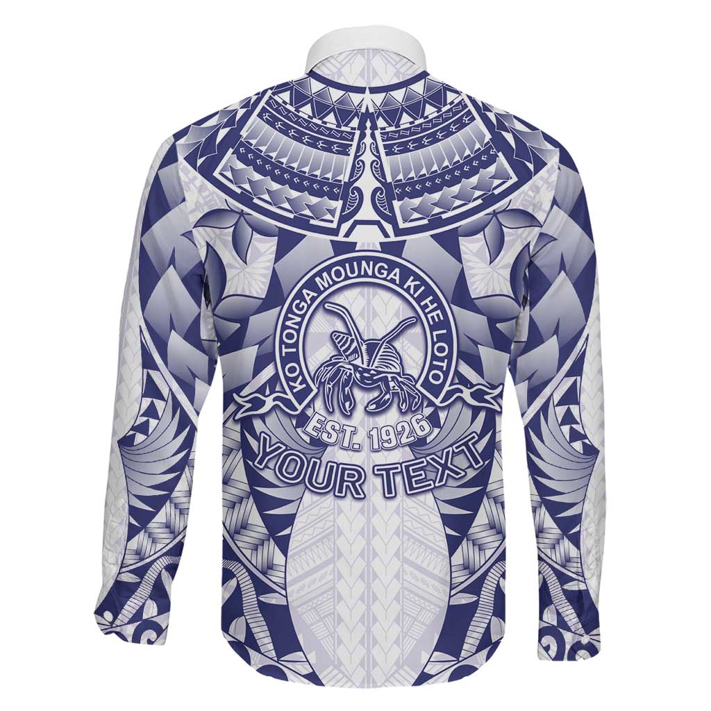 Personalised Tonga Queen Salote College Family Matching Off Shoulder Short Dress and Hawaiian Shirt Centenary White Version LT05 - Polynesian Pride