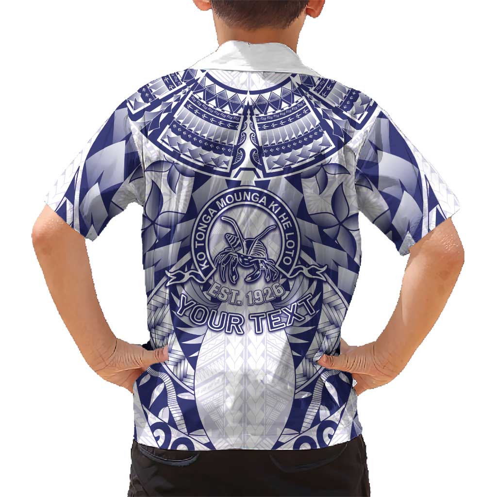 Personalised Tonga Queen Salote College Family Matching Summer Maxi Dress and Hawaiian Shirt Centenary White Version LT05 - Polynesian Pride
