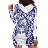 Personalised Tonga Queen Salote College Hoodie Dress Centenary White Version LT05 - Polynesian Pride
