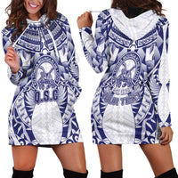 Personalised Tonga Queen Salote College Hoodie Dress Centenary White Version LT05 - Polynesian Pride