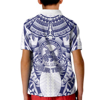 Personalised Tonga Queen Salote College Kid Polo Shirt Centenary White Version