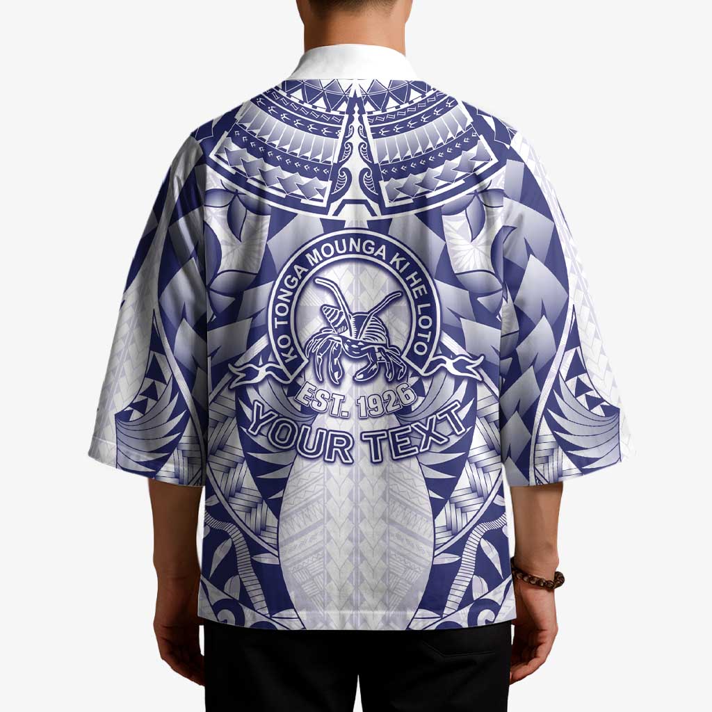 Personalised Tonga Queen Salote College Kimono Centenary White Version