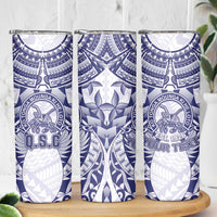 Personalised Tonga Queen Salote College Skinny Tumbler Centenary White Version