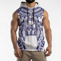 Personalised Tonga Queen Salote College Sleeveless Hoodie Centenary White Version