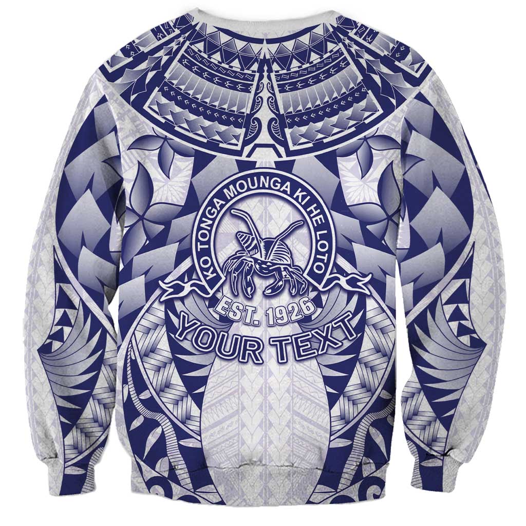 Personalised Tonga Queen Salote College Sweatshirt Centenary White Version