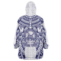 Personalised Tonga Queen Salote College Wearable Blanket Hoodie Centenary White Version LT05 - Polynesian Pride