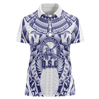 Personalised Tonga Queen Salote College Women Polo Shirt Centenary White Version LT05 Female White - Polynesian Pride