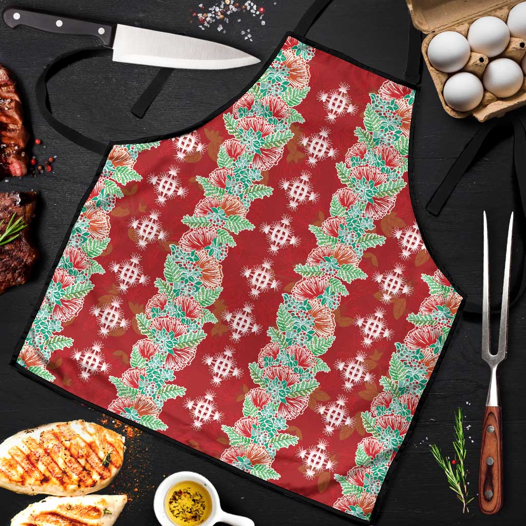 Hawaii Ohia Lehua Apron Tropical Vibes Crimson