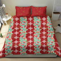 Hawaii Ohia Lehua Bedding Set Tropical Vibes Crimson