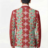 Hawaii Ohia Lehua Blazer Tropical Vibes Crimson