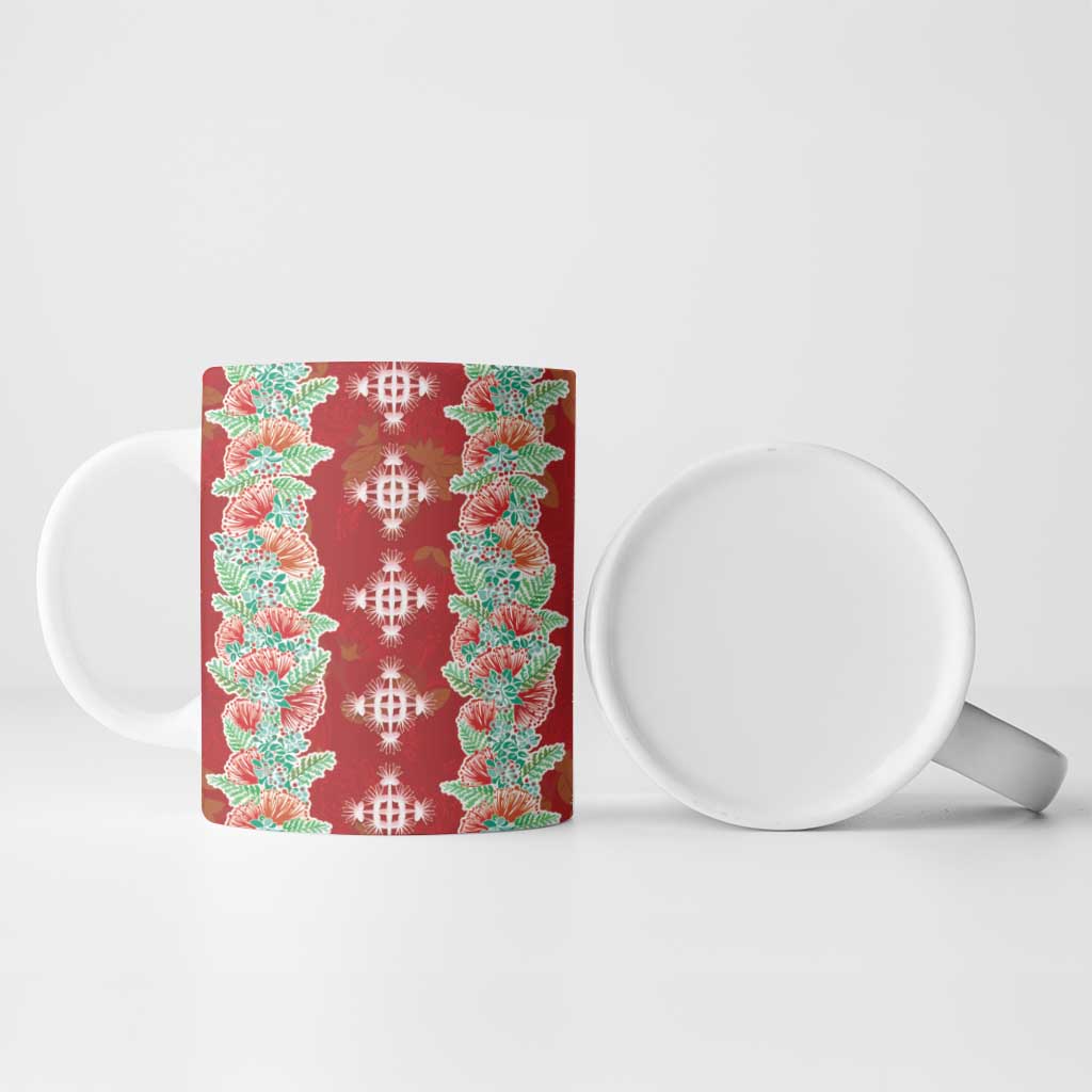 Hawaii Ohia Lehua Ceramic Mug Tropical Vibes Crimson