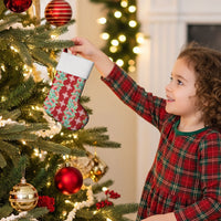 Hawaii Ohia Lehua Christmas Stocking Tropical Vibes Crimson