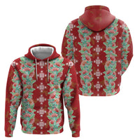 Hawaii Ohia Lehua Hoodie Tropical Vibes Crimson LT05 - Polynesian Pride