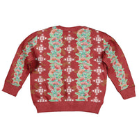 Hawaii Ohia Lehua Kid Ugly Christmas Sweater Tropical Vibes Crimson LT05 - Polynesian Pride