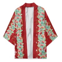 Hawaii Ohia Lehua Kimono Tropical Vibes Crimson