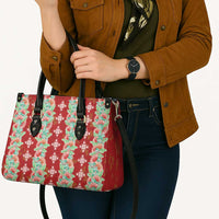 Hawaii Ohia Lehua Leather Bag Tropical Vibes Crimson
