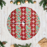Hawaii Ohia Lehua Tree Skirt Tropical Vibes Crimson