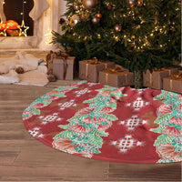 Hawaii Ohia Lehua Tree Skirt Tropical Vibes Crimson