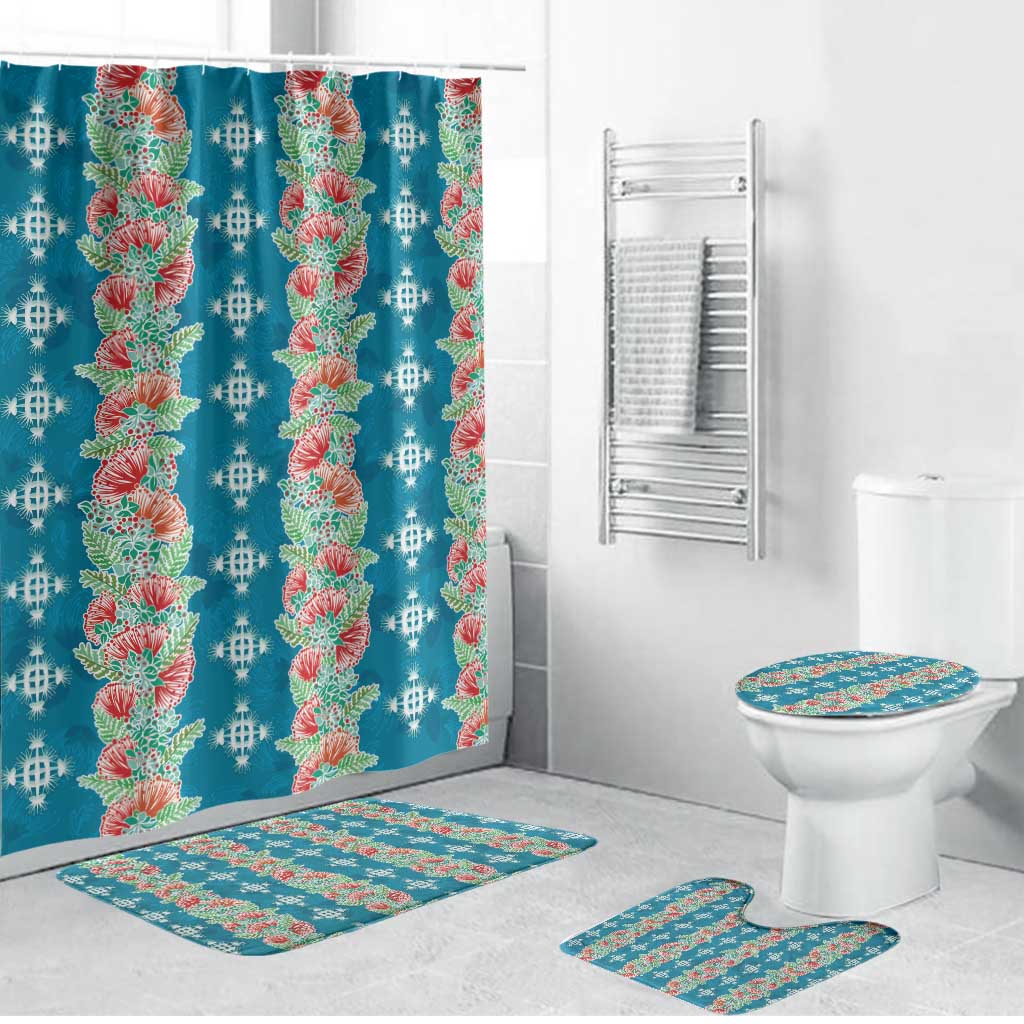 Hawaii Ohia Lehua Bathroom Set Tropical Vibes Teal