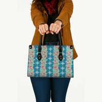 Hawaii Ohia Lehua Leather Bag Tropical Vibes Teal