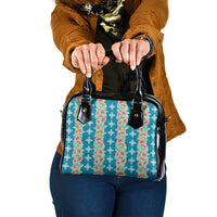 Hawaii Ohia Lehua Shoulder Handbag Tropical Vibes Teal