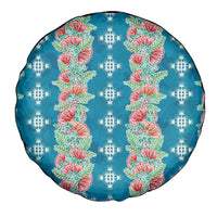 Hawaii Ohia Lehua Spare Tire Cover Tropical Vibes Teal