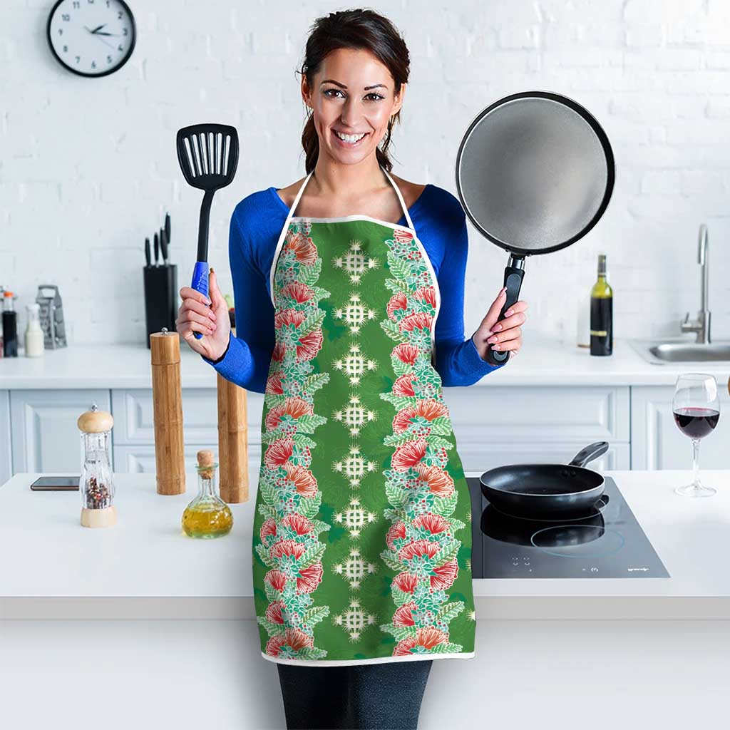 Hawaii Ohia Lehua Apron Tropical Vibes Green
