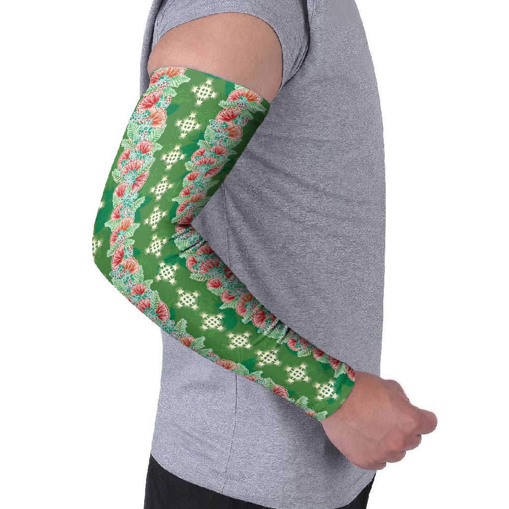 Hawaii Ohia Lehua Arm Sleeves Tropical Vibes Green