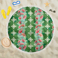 Hawaii Ohia Lehua Beach Blanket Tropical Vibes Green