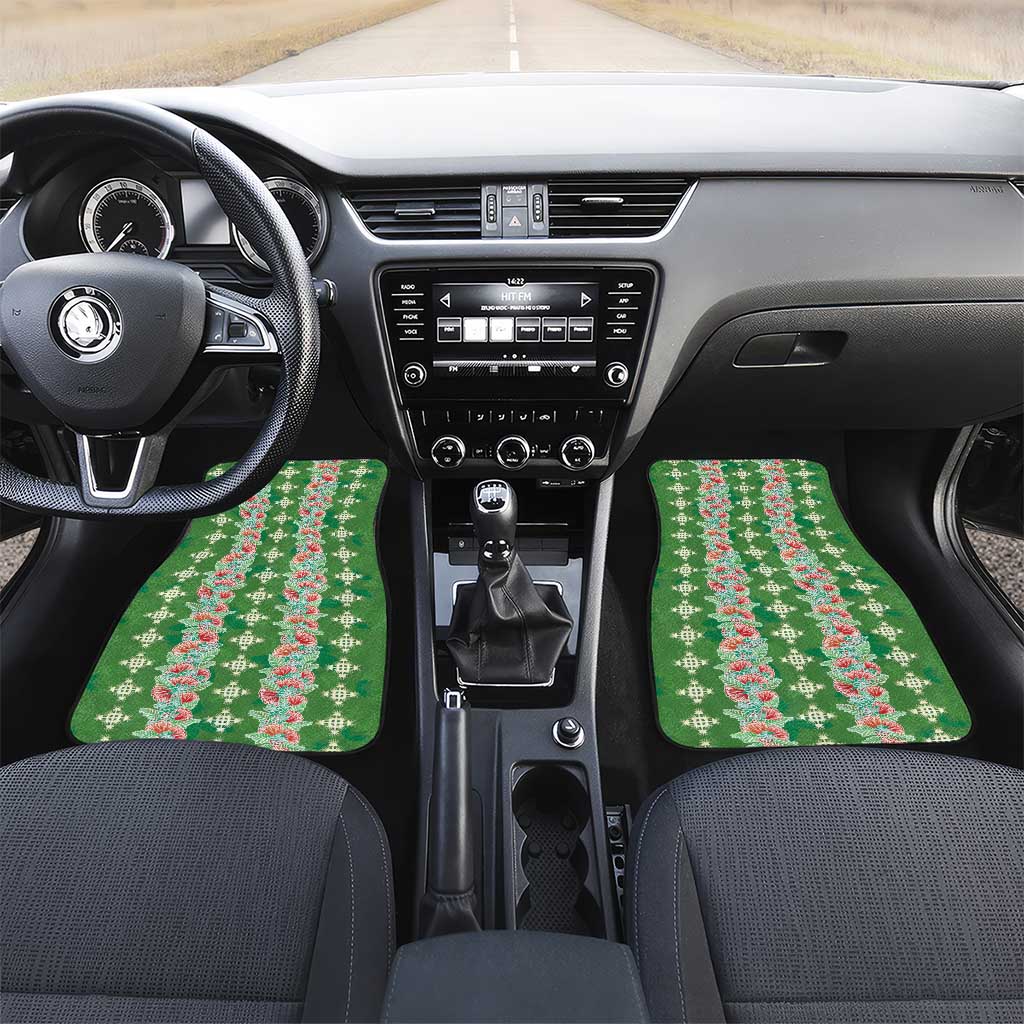 Hawaii Ohia Lehua Car Mats Tropical Vibes Green