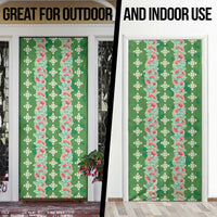 Hawaii Ohia Lehua Door Cover Tropical Vibes Green