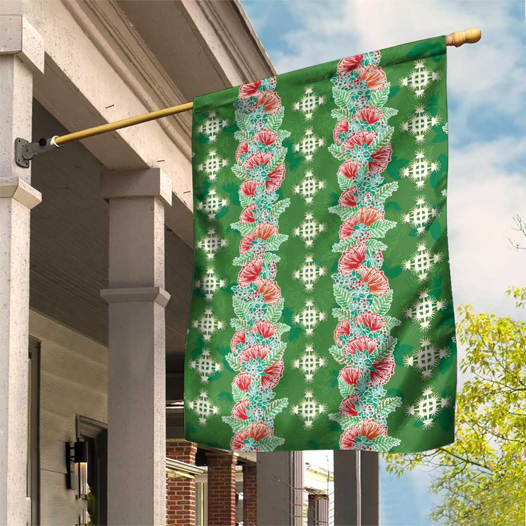 Hawaii Ohia Lehua Garden Flag Tropical Vibes Green