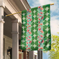 Hawaii Ohia Lehua Garden Flag Tropical Vibes Green