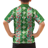 Hawaii Ohia Lehua Kid Hawaiian Shirt Tropical Vibes Green