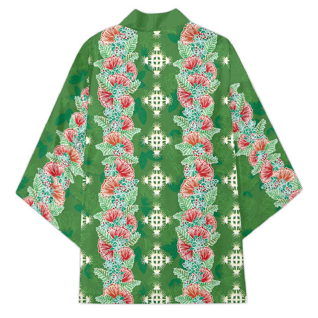 Hawaii Ohia Lehua Kimono Tropical Vibes Green