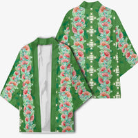Hawaii Ohia Lehua Kimono Tropical Vibes Green