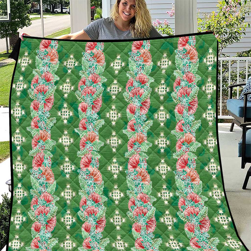 Hawaii Ohia Lehua Quilt Tropical Vibes Green