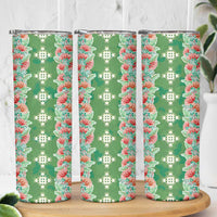 Hawaii Ohia Lehua Skinny Tumbler Tropical Vibes Green