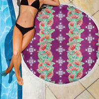 Hawaii Ohia Lehua Beach Blanket Tropical Vibes Fuchsia