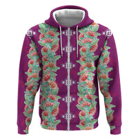 Hawaii Ohia Lehua Hoodie Tropical Vibes Fuchsia