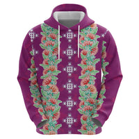 Hawaii Ohia Lehua Hoodie Tropical Vibes Fuchsia