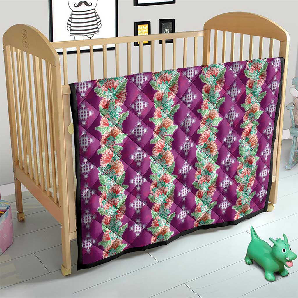 Hawaii Ohia Lehua Quilt Tropical Vibes Fuchsia