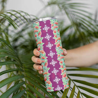 Hawaii Ohia Lehua Skinny Tumbler Tropical Vibes Fuchsia LT05 - Polynesian Pride
