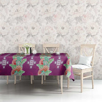 Hawaii Ohia Lehua Tablecloth Tropical Vibes Fuchsia