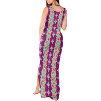 Hawaii Ohia Lehua Tank Maxi Dress Tropical Vibes Fuchsia LT05 - Polynesian Pride