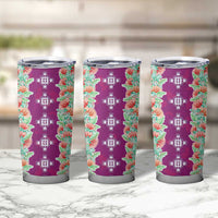 Hawaii Ohia Lehua Tumbler Cup Tropical Vibes Fuchsia