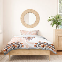 Africa Dashiki Bedding Set With Polynesian Pattern Beige Version