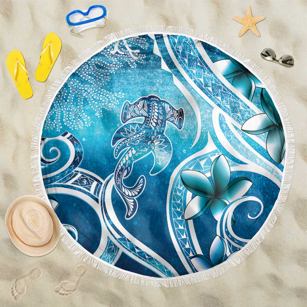 Polynesia World Ocean Day Beach Blanket Ocean Style LT05 One Size 150cm Blue - Polynesian Pride