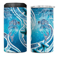 Polynesia World Ocean Day 4 in 1 Can Cooler Tumbler Ocean Style LT05 One Size: 16 oz Blue - Polynesian Pride