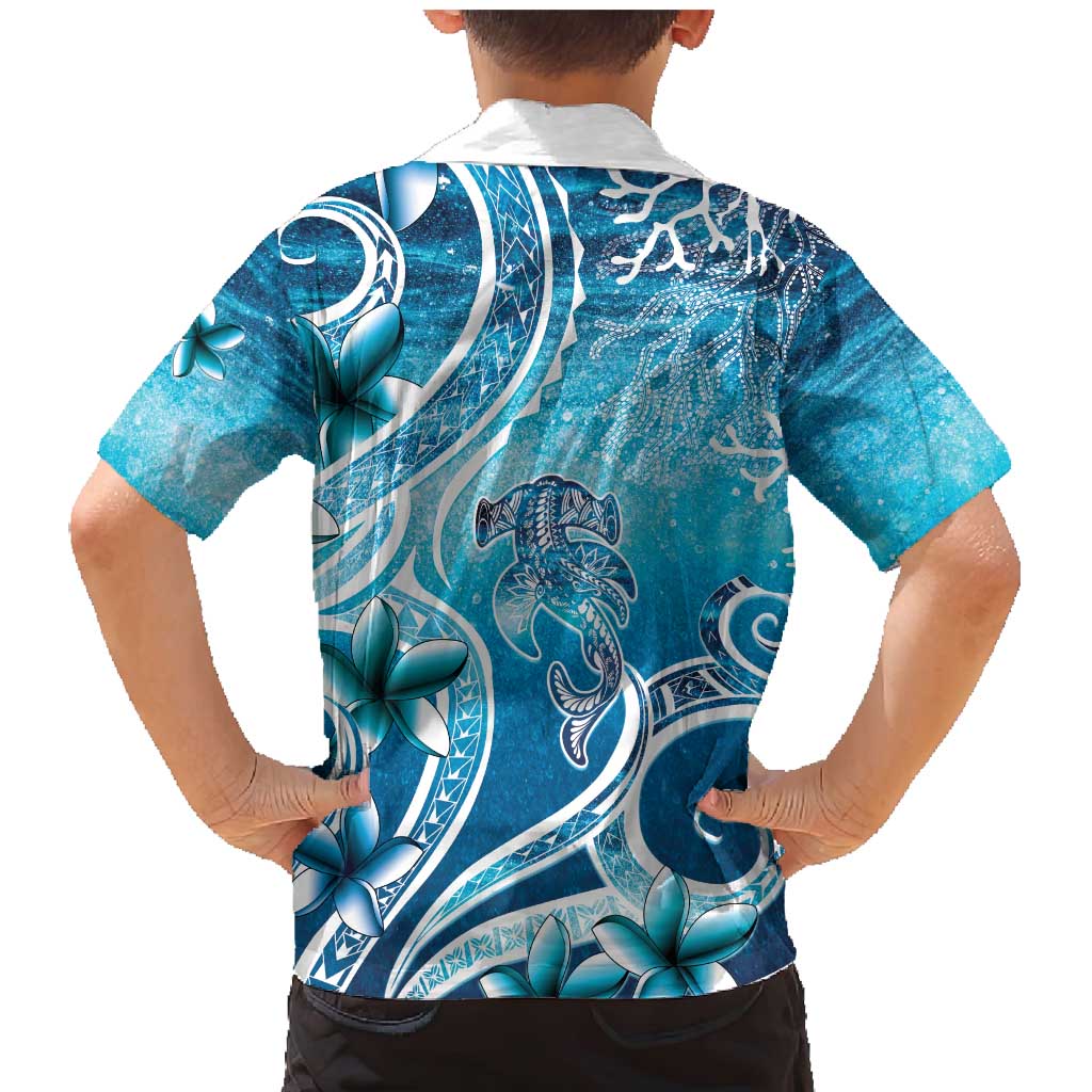 Polynesia World Ocean Day Family Matching Mermaid Dress and Hawaiian Shirt Ocean Style LT05 - Polynesian Pride